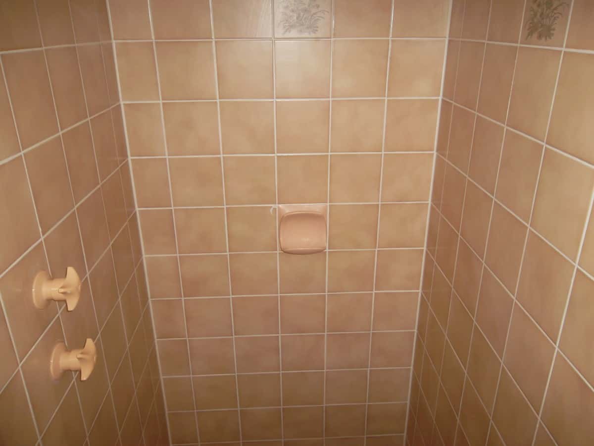 After grout replacement