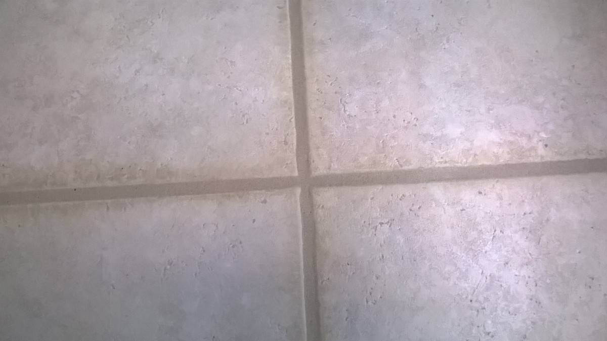 Balcony tile joints after service