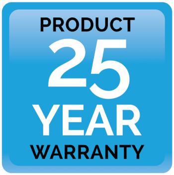 25 year warranty badge